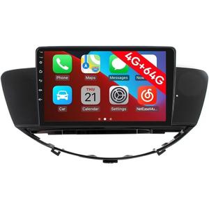 [4G 64G] Android Car Stereo FM Radio Carplay Android Auto 9" Touchscreen Headunit Media Player with Backup Camera for Subaru Tribeca 2007 2008 2009 2010 2011 2012 2013 2014