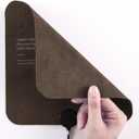 Heating Pad, Electric Heating Pads for Back, Neck, Abdomen, Ultra-Thin & Rechargeable,  4 Temperature Settings, Soft Suede Surface, 7.87'' x 7.87''(Brown, 7.87''7.87'')