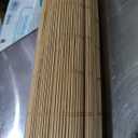 UNISHADES Blackout Cordless Bamboo Roman Shades 29x64 in Papara Carbon Upgrade Backing Fabric, UV Protection, Protecting Privacy, room darkening