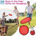 HyDren End of The Year Gifts Flying Disc Foldable Fan with Storage Bag Inspirational Card and Organza Bag Set Fun End of The Year Graduation Party Favors Summer Gifts Outdoor Activities