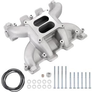 Dokili Dual Plane Carbureted Intake Manifold for G.M LS1 LS2 LS6 Satin Holle.y 300-130