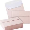 50 Pack A1 Premium Invitation Envelopes for Wedding, Metallic Pink, Mini Sized (3.6  5.1 In)