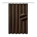 Barossa Design Soft Microfiber Fabric Shower Liner or Curtain, Hotel Quality, Machine Washable, Water Repellent, Chocolate Brown, 70 x 72 inches
