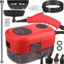 Handheld Steam Cleaner,1100ml Water Tank,15S Heat-up Time Generates 105C High Temperature,6-gears adjustable,2500W Multipurpose Steam Cleaner for Home Use, Kitchen, Tile, Hard Surface, (Red)