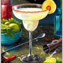 Jigsaw Puzzle 1000 Pieces - The Margarita, Brain-Boosting Fun for Adults, Families, Friends, Game Nights, Poster Included, Gifts for Cocktail Lovers, Finished Size 27.5" x 19.5"
