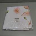 Easter Tablecloth 60 x 120 Inch, Buffalo Plaid Bunny Ear Foot Flowers & Polyester Table Cover for Spring Easter Holiday Party Dinner Table Decor