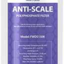 iSpring FWDS150K Anti-Scale Replacement Cartridge for WDS150K Whole House Water Filter, 20" x 4.5", White, Lasts Up to 12 Months, 1-Pack