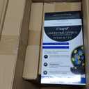 Elama Lightweight Dinnerware Set, 12 Piece, White and Light Blue