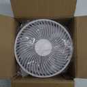 Portable Fan, 8'' Oscillating Desk Fan, 5400mAh Rechargeable Small Fan for Bedroom, 4 Speeds8H Timer Battery Powered Travel Fans for Outdoor, Khaki