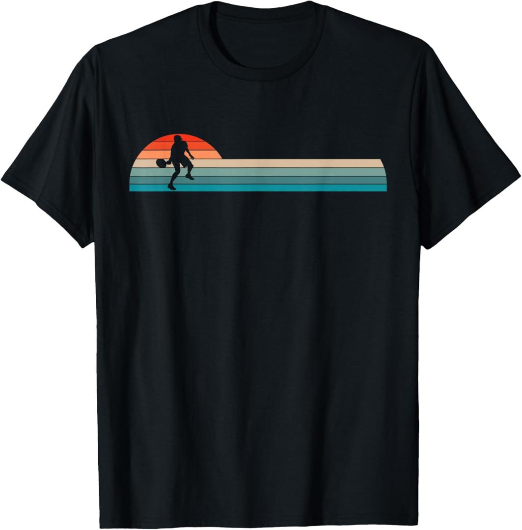 Vintage Retro Pickleball Player T-Shirt Small