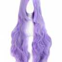 MapofBeauty 32"/80cm Fashion Long Curly Cosplay Wig (Light Purple)