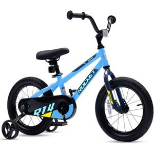 Royalbaby Rocket Kids Bike Toddlers 12Inch Wheel Bicycle Beginners Boys Girls Ages 3-4 Years with Training Wheel, Light Blue