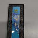 Rite Lite Stained Glass Art Glass Mezuzah Cover Handcrafted Abstract Design, Colorful Home Decoration Easy Mounting Tape for Hanging on Door or Wall, Vibrant and Artistic Mezuzah for Your Entryway