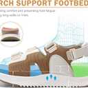 ONCAI Women's Walking Sandals with Arch Support Hiking Athletic Sandals Woman Outdoor Cushion Footbed Water Summer Thick Rubber Soles Sandalias Mujer Size 6-12