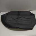 Sanwom Luxury Faux Leather Car Seat Cover Front Bottom Seat Cushion Cover, Anti-Slip and Wrap Around The Bottom, Fits 95% of Vehicles (Black) (1P)