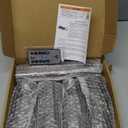 Kakoya Flameless LED Candles with Timer 5 Pc Flickering Flameless Candles for Romantic Ambiance and Home Decoration Stable Acrylic Shell,with Embedded Star StringBattery Operated CandlesGrey