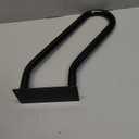 Handrails Wall Mount Stair Safety Handle Non-Slip Step Metal U-Shape Grab Yard Mounted Garage Porch Garden Hand Railings Powder Coated Heavy Duty Indoor or Outdoor Safe Bars Black for 1 to 3 Steps