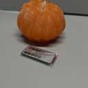 Fall Decorations for Home - Fall Decor - Flickering Flameless Wax Pumpkin LED Candle with Timer Remote Control- Thanksgiving Gifts - Autumn Farmhouse Rustic Harvest Decor for Tiered Tray Table Indoor, Orange