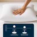 Serta Down Illusion Balanced Support Cotton Pillows,Standard/Queen (2 Pack)