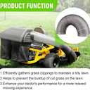 764-05082 Bagger Flex Hose Compatible with MTD CUB RZT Cadet Riding Mower 36" 42" 46" 50" 54" Rear Fast Double Bagger Replace 19A30031,19A30045 19A70052