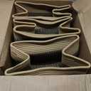 MINTWOOD Design 3-Pack Storage Baskets for Shelves, Decorative Baskets for Organizing, Woven Baskets for Storage, Book Basket Cube Storage Bin Box, Pantry Closet and Shoe Organizers, Black Jute