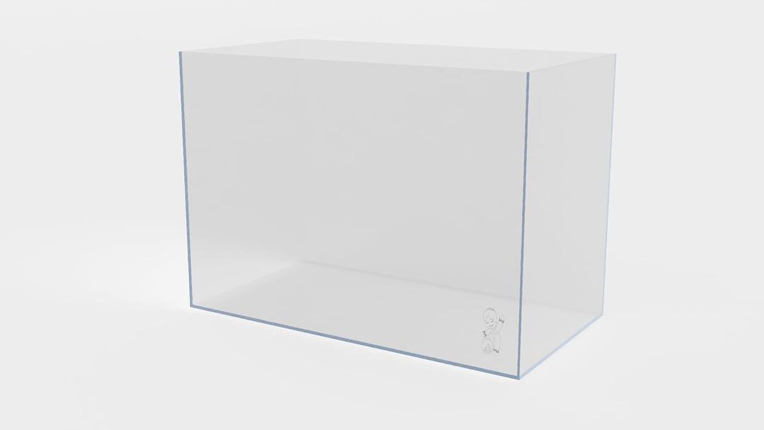 Low Iron Ultra Clear Rimless Glass Aquarium Fish Tank (20 Gallon Tall)(24.8" x 12.99" x 16.93")