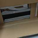 Fluted Nightstand Charging Station,Wood Modern Night Stands Storage Cabinet for Bedroom, Black Bedside Table with Drawers