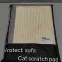 Cat Scratch Couch Protector with Natural Sisal for Protecting Couch Sofa Chair Furniture19.7W*23.6W(Light Grey/Left Hand)