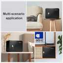 Marcree 0.23 Cub Safe, Small Safe Box with Key, Mini Home Safes for Money, Coin and Cash, Security Safes for Kids, Lock Box for Personal Items, Black, 6.69 x 9.06 x 6.69 Inches