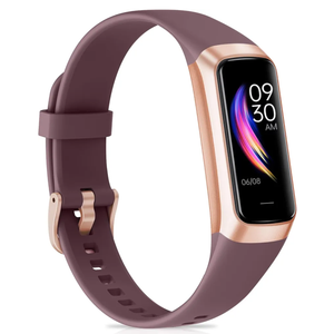 Fitness Tracker with 24/7Heart Rate, Blood Pressure, Sleep Tracking, Calorie, Activity Tracker with 1.1" AMOLED Color Screen, Waterproof Step Tracker for Android iPhones Women Men, Bordeaux