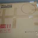 TETOTE Brushed Nickel Mirror 30 inch Round Mirror for Wall, Bathroom, Living Room, Bedroom, Vanity, Entrance