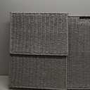 OIAHOMY Laundry Hamper with Lid, 90L(23.8 Gal) Large Wicker Laundry Basket for Bedroom, Handwoven Paper Rope Clothes Hamper with Washable Liner & Metal Frame, Decorative Organizer for Bathroom Grey