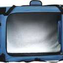 Amazon Basics Folding Portable Soft Pet Dog Crate Carrier Kennel, 36 x 24 x 24 inches, Blue