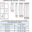 XWZO Door Curtains for Door Window, Thermal and Room Darkening Curtains for French Doors, Rod Pocket Blackout Curtains for Kitchen, 36 x 80 inches Long, Black, 1 Panel