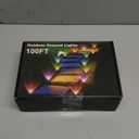 RGB Outdoor Ground Lights, 100Ft Color Changing Pathway Lights with Remote & App Control, Waterproof Walkway Lighting, Wired for Garden Yard Lawn Patio Best for Holiday Party