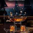 Kollea Birthday Gifts for Men Dad, Pirate Ship Whiskey Decanter Set with 2 Glasses, Liquor Dispenser for Home Bar, Funny Gift Ideas for Him, Husband, Father, Boyfriend, Christmas, Sailor & Captain