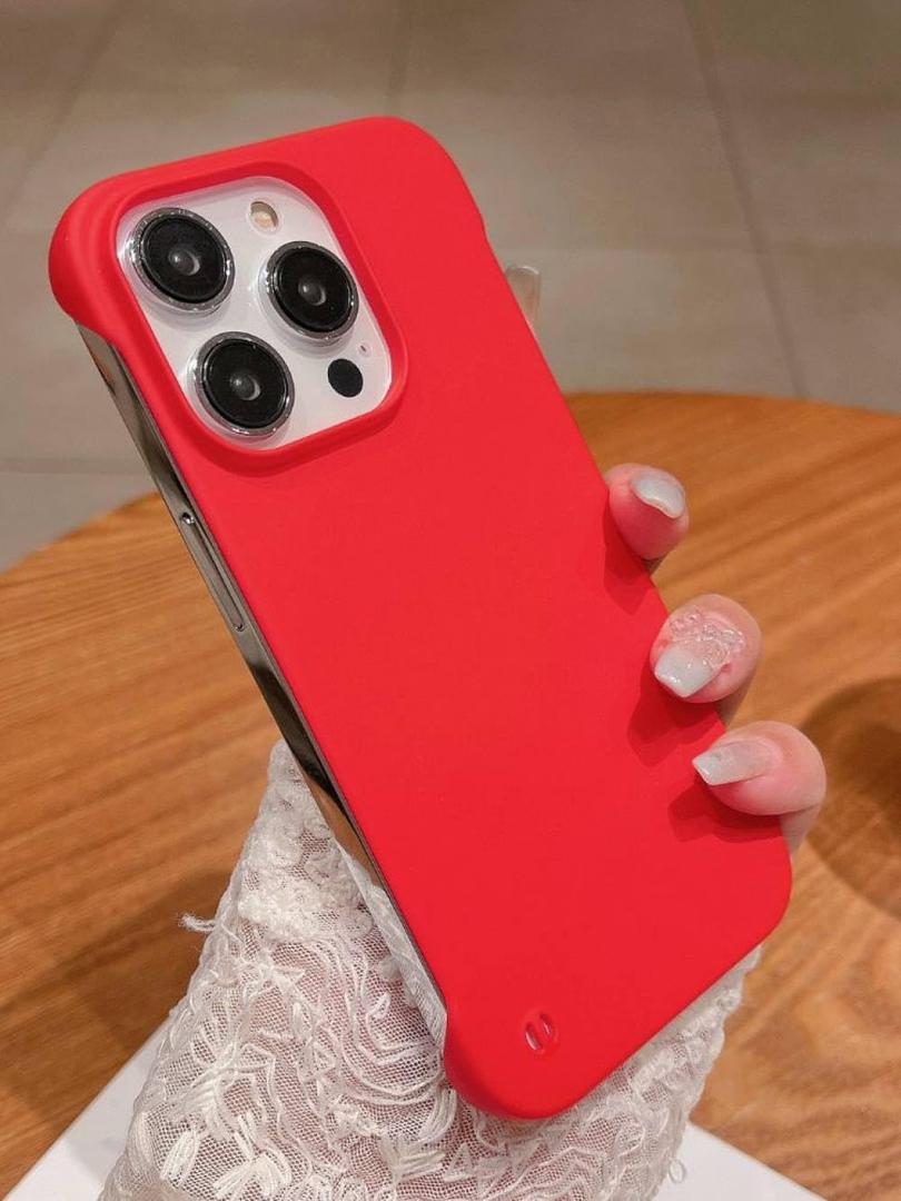 Case Hard Phone Cases for iPhone 11 14 Pro Max 13 15 Pro Max 14 15 Plus 12 Matte Sideless Back Cover,red,for 11 pro