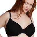 Victoria's Secret Women's Pink Wear Everywhere Lightly Lined T-Shirt Bra, Bras for Women (38DD, Pure Black Logo)
