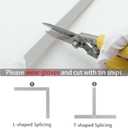 Peel and Stick Metal Molding Trim, Self-Adhesive Stainless Steel for Wall, Fireplace, Mirror Edging and Craft Decoration (Brushed Silver, 20ft x 2in)