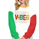MOUSYA Black History Month Sweatshirt Women Black History Print Tee African American Shirts (M)