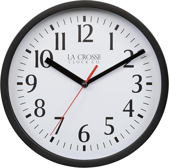 La Crosse 404-3020B 8-inch Basics Quartz Analog Wall Clock - Black La Crosse 404-3020B 8-inch Basics Quartz Analog Wall Clock - Black
