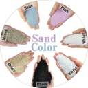 FANTIAN 5 lbs Aquarium Silica Sand. 0.4-0.8 mm Mini Gravel Substrate for Fish Tank, Plants Potted, Fire Pits, Candle, Vase Filler and Crafts