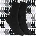 Winter Socks Bulk for Homeless Donations Moisture Wicking Crew Socks for Unisex Adult Men (Multicolor)