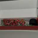 22'' Pre-lit Fiber Optic Desktop Christmas Tree Mini Artificial Tabletop Xmas Tree Multicolor Lighted with Solid Base, Balls