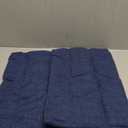 Kevin Textile Pack of 2 Decorative Outdoor Waterproof Throw Pillow Covers Checkered Lumbar Pillowcases Classic Cushion Cases for Patio Couch Bench 12 x 20 Inch Blue