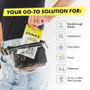 Bonks One Size Fits All Thong for Women, Pre-washed Emergency Panties  Stretchable and Seamless Underwear (Black)