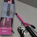 1/2 Inch Small Curling Iron for Short Hair, Dual Voltage Small Curling Wand with 2 Heat Settings 430F & 450F for Tight Curls, Pink