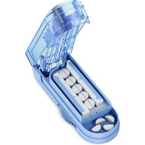 DEPAD Pill Cutter Splitter for Cutting Multiple Pills, Adjustable Pill Cutter Splitter for Small and Tiny Pills with Accurate Alignment, for Small or Large Tablets with Sharp Safe Blade
