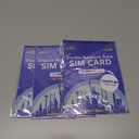 3 x Prepaid 5G/4G LTE Data SIM Card Support AT&T, T-Mobile Network, USA Data Only SIM Card for Unlocked Security Cameras/Smart Phone/Tablet/Mobile WiFi Hotspot/Smart Watch, No Contract