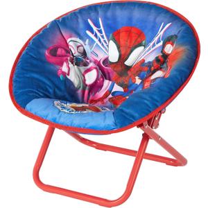 Marvel Spidey and His Amazing Friends 19” Frame Folding Toddler Saucer™ Chair with Cushion, Ages 3+, 17.3 Inches X 19.7 Inches X 18.9 Inches